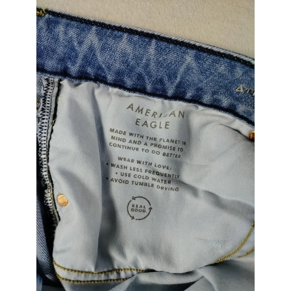 American Eagle Airflex+ Temp Tech Jeans Mens 38 Light Blue Athletic Tapered